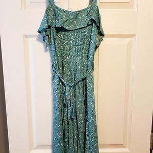 Roxy Midi Strappy Dress - Light Green - Small